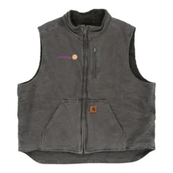 Vintage Carhartt Gilet - 2XL Grey Cotton