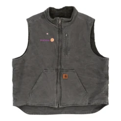 Vintage Carhartt Gilet - 2XL Grey Cotton -Outlet Garbitic Store ella mens jackets 06.03.23148