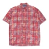 Vintage Unbranded Patterned Shirt - Medium Red Cotton -Outlet Garbitic Store ella mens tops 03.10.22179