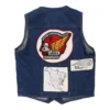 Vintage Cold Wing Road Riders Wrangler Denim Gilet - XS Blue Cotton -Outlet Garbitic Store erik mens laundry 23.01.22133