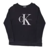 Vintage Calvin Klein Sweatshirt - Large Navy Cotton -Outlet Garbitic Store erik sweatshirt drop 18.2.22257
