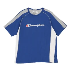 Vintage Champion T-Shirt - XL Blue Cotton