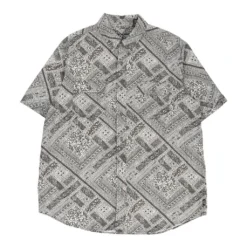 Vintage Chaps Ralph Lauren Patterned Shirt - Large Grey Cotton -Outlet Garbitic Store laura mix ralph 07.12.22287