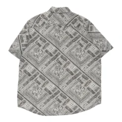 Vintage Chaps Ralph Lauren Patterned Shirt - Large Grey Cotton -Outlet Garbitic Store laura mix ralph 07.12.22289